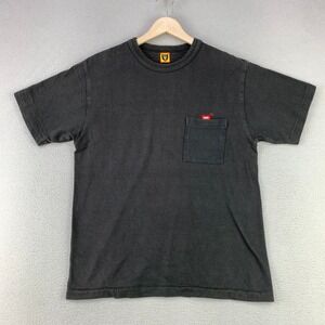 Human Made Pocket Tee Mens Medium Black Heart Logo Streetwear Made in Japan Rare